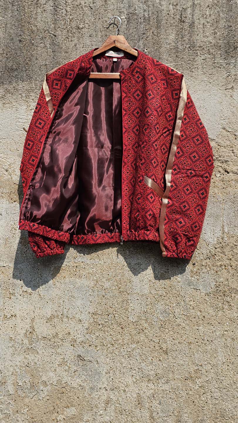 Rust Ember Diamond - Bomber Jacket