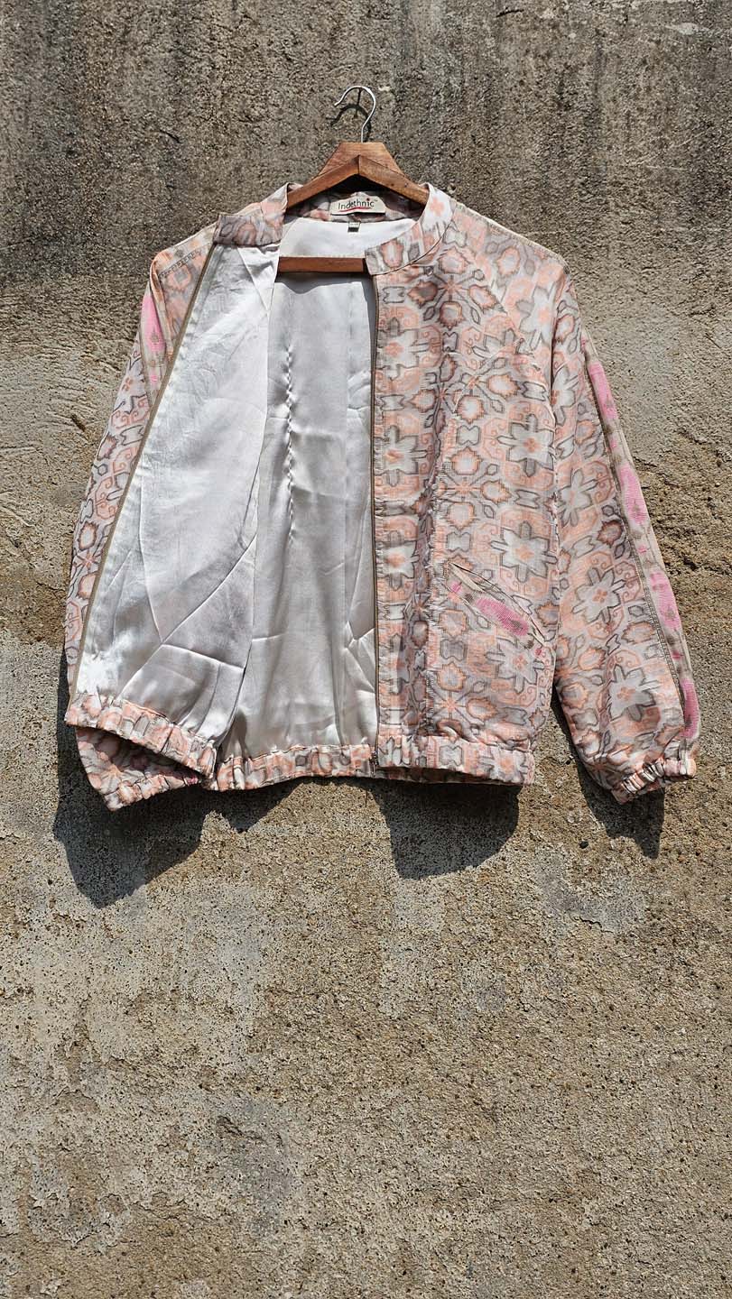 Peach Mosaic - Bomber Jacket
