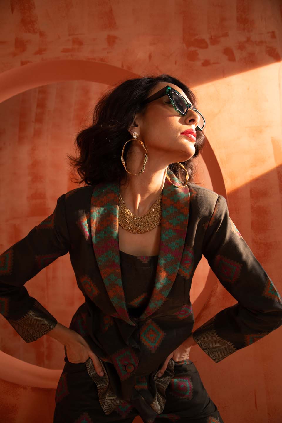 Shadow Spark( 3 PCS PANT SUIT CO-ORD SET)