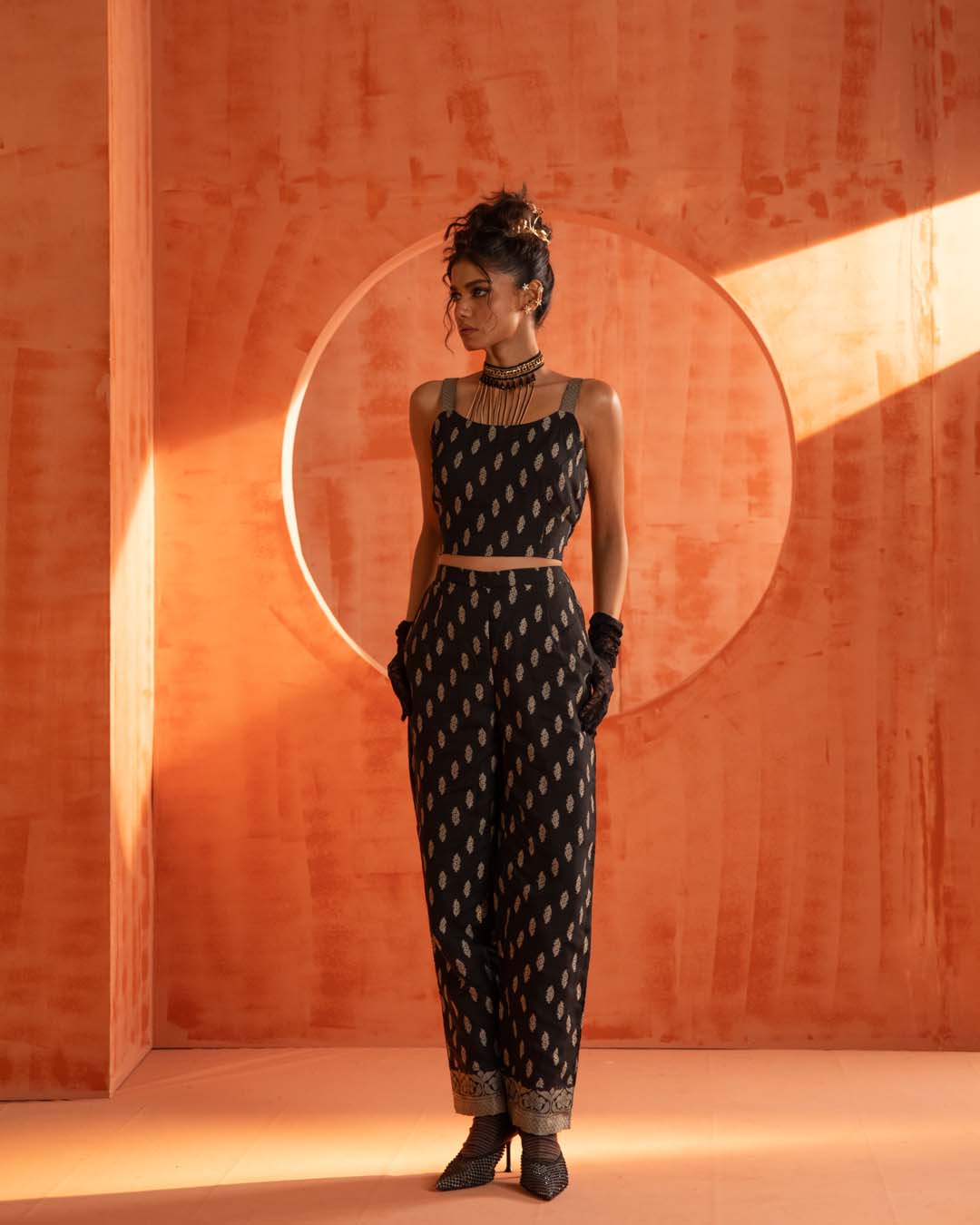 Shadow Warrior( 3 PCS PANT SUIT CO-ORD SET)