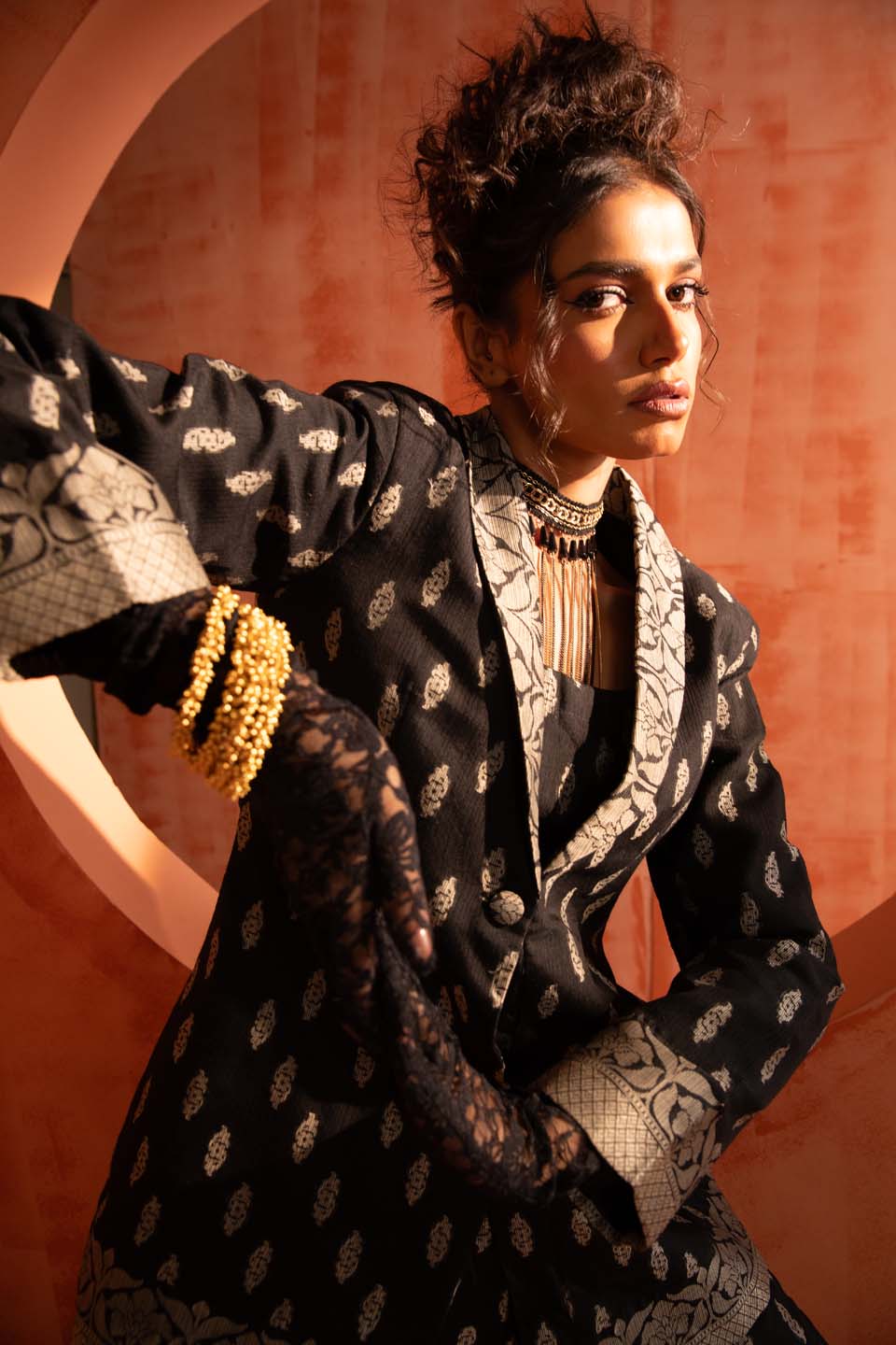 Shadow Warrior( 3 PCS PANT SUIT CO-ORD SET)