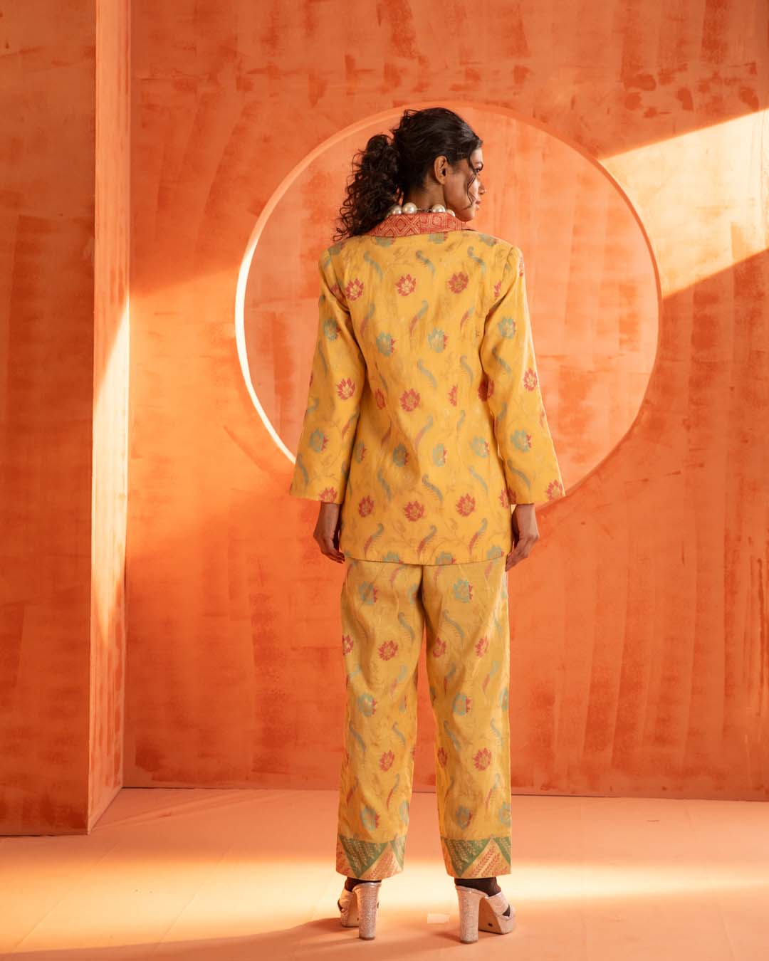 Citrine Fire( 3 PCS PANT SUIT CO-ORD SET)