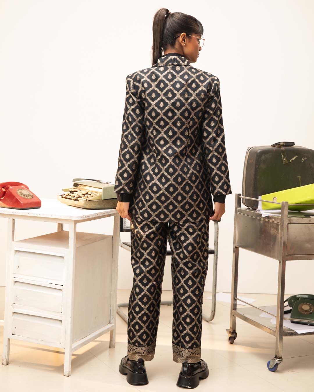 Golden Phoenix( 3 PCS PANT SUIT CO-ORD SET)