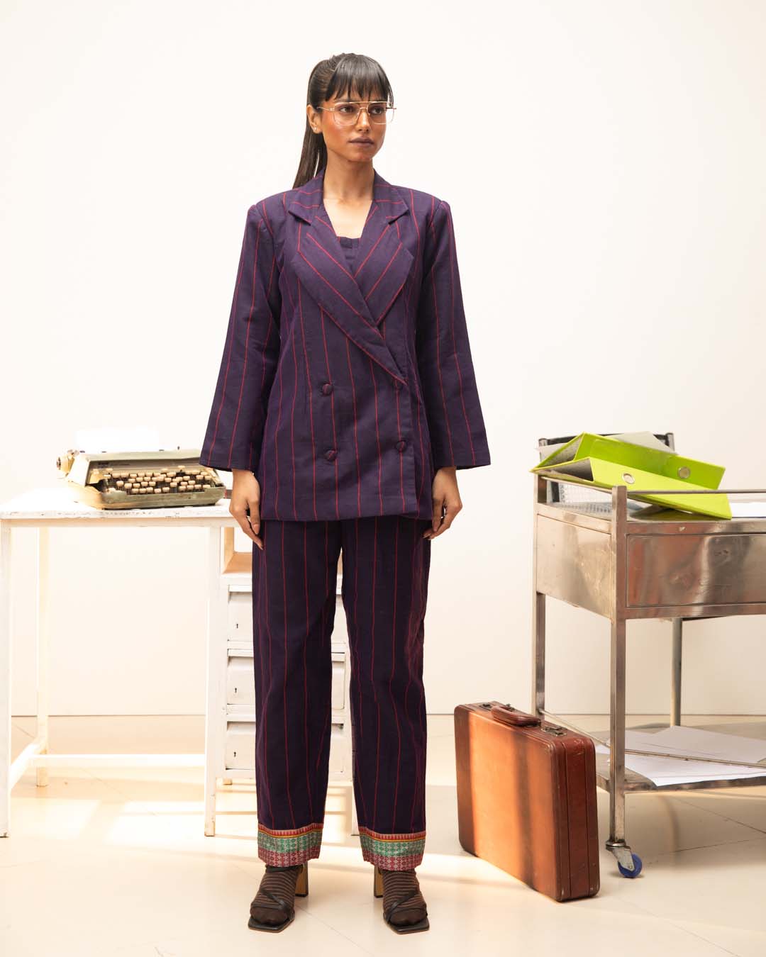 Amethyst Shield( 3 PCS PANT SUIT CO-ORD SET)