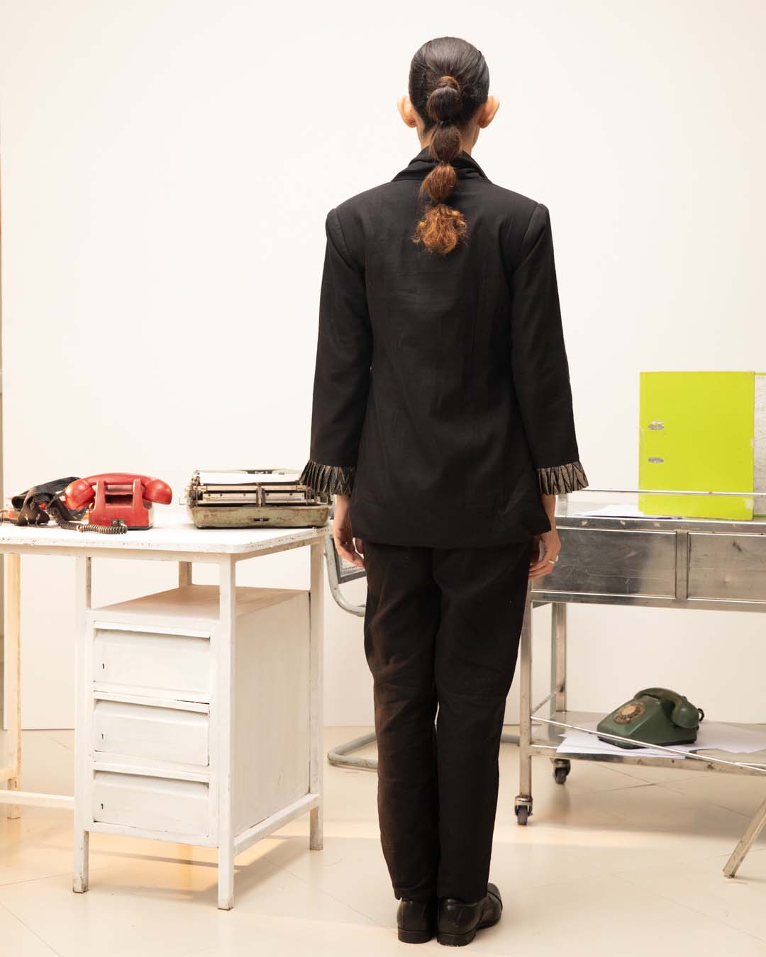 Ebony Sword( 3 PCS PANT SUIT CO-ORD SET)