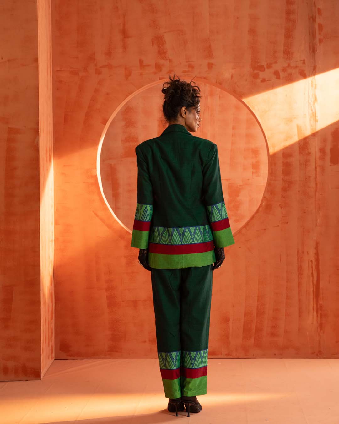 Jade Chameleon( 3 PCS PANT SUIT CO-ORD SET)