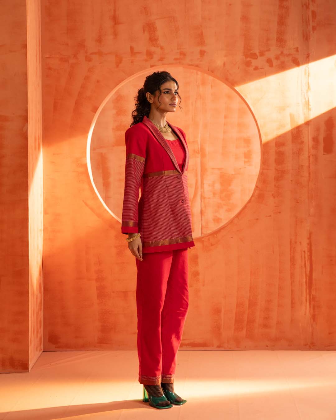 Firestorm Hunter( 3 PCS PANT SUIT CO-ORD SET)