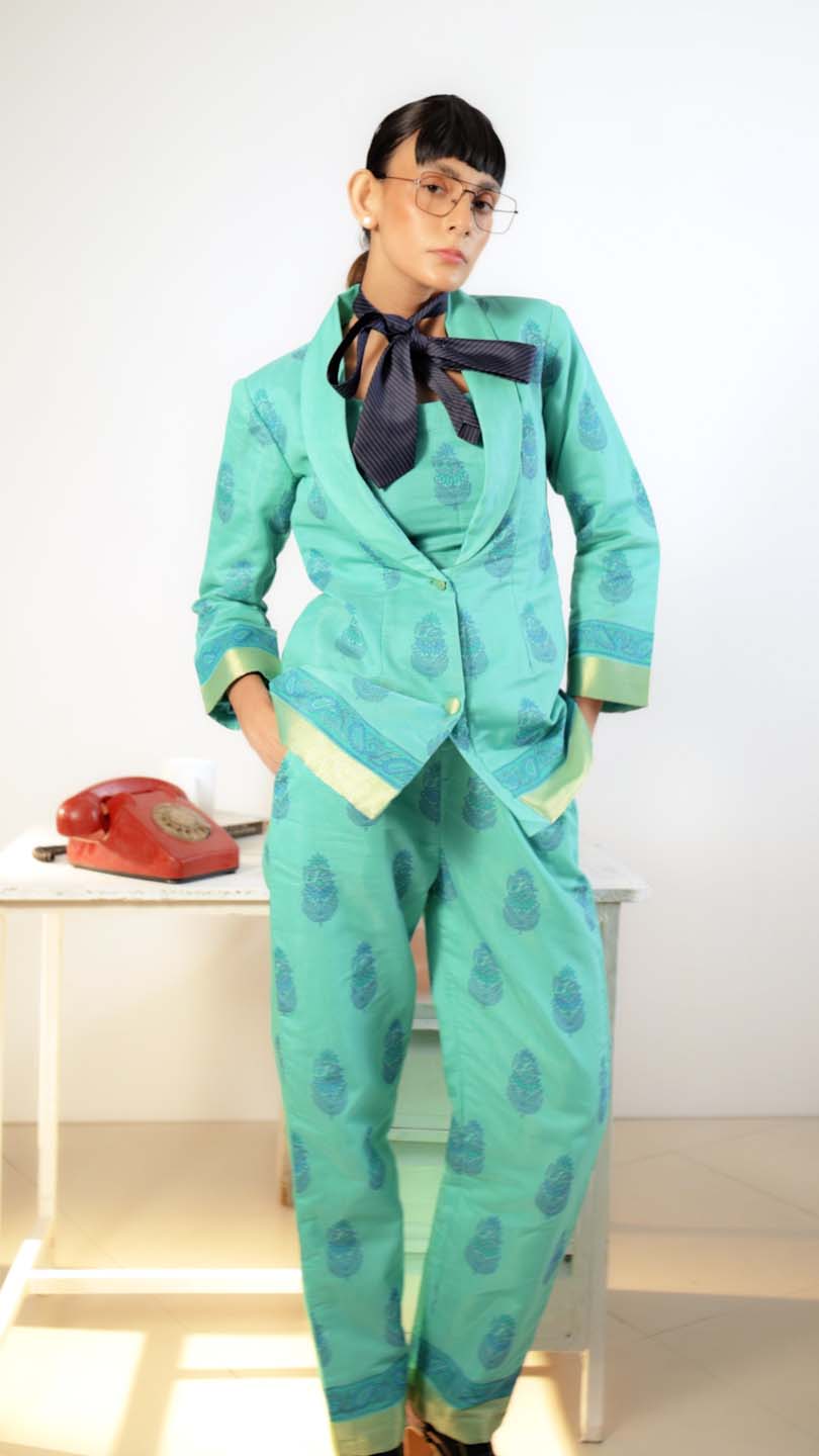 Frostfire Edge( 3 PCS PANT SUIT CO-ORD SET)