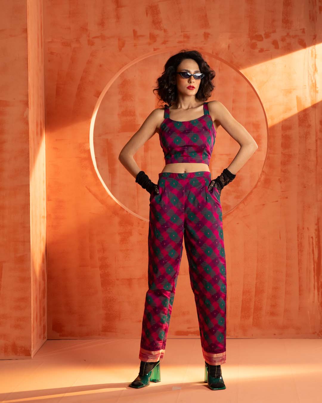 Scarlet Sabre( 3 PCS PANT SUIT CO-ORD SET)