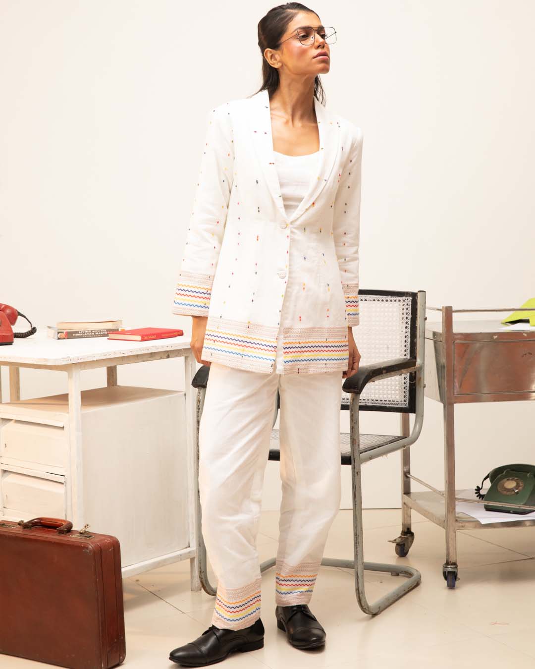 Pearl Vanguard( 3 PCS PANT SUIT CO-ORD SET)