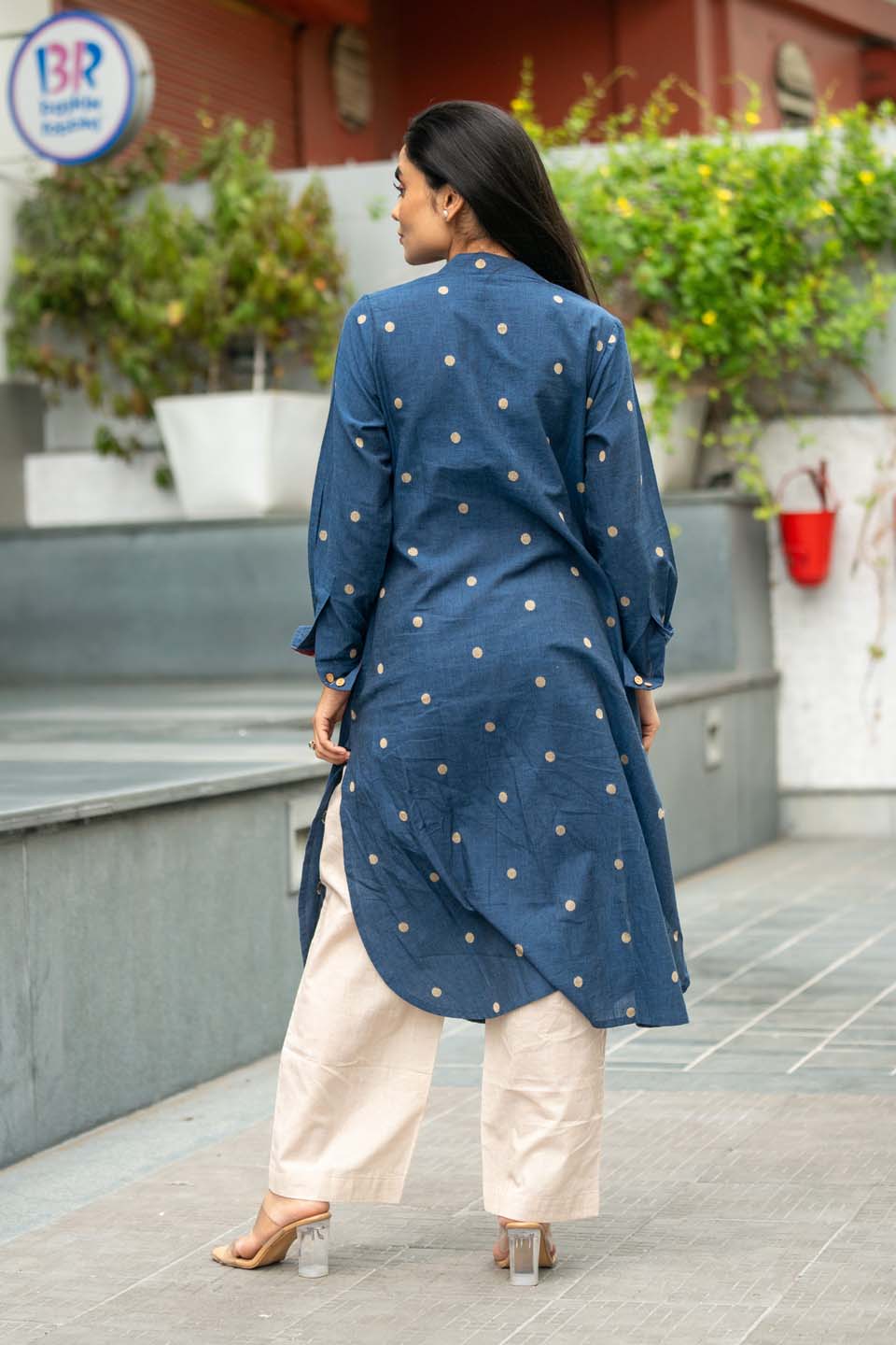 Midnight Buti — Hand Block Print Handloom Cotton Kurta