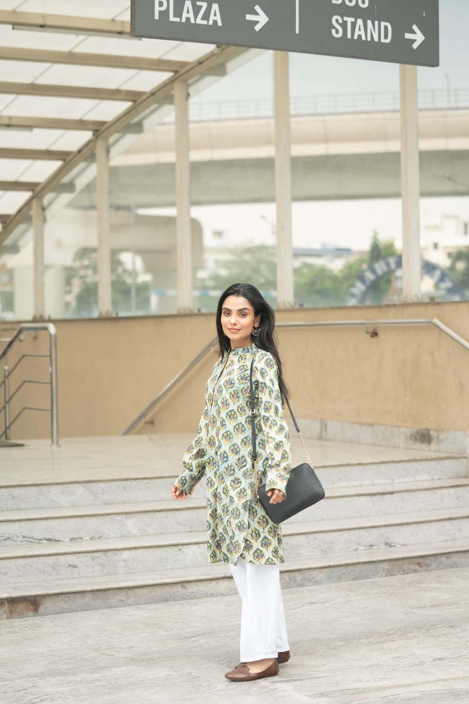 Sage Buta — Bagru Hand Block Print Cotton Kurta