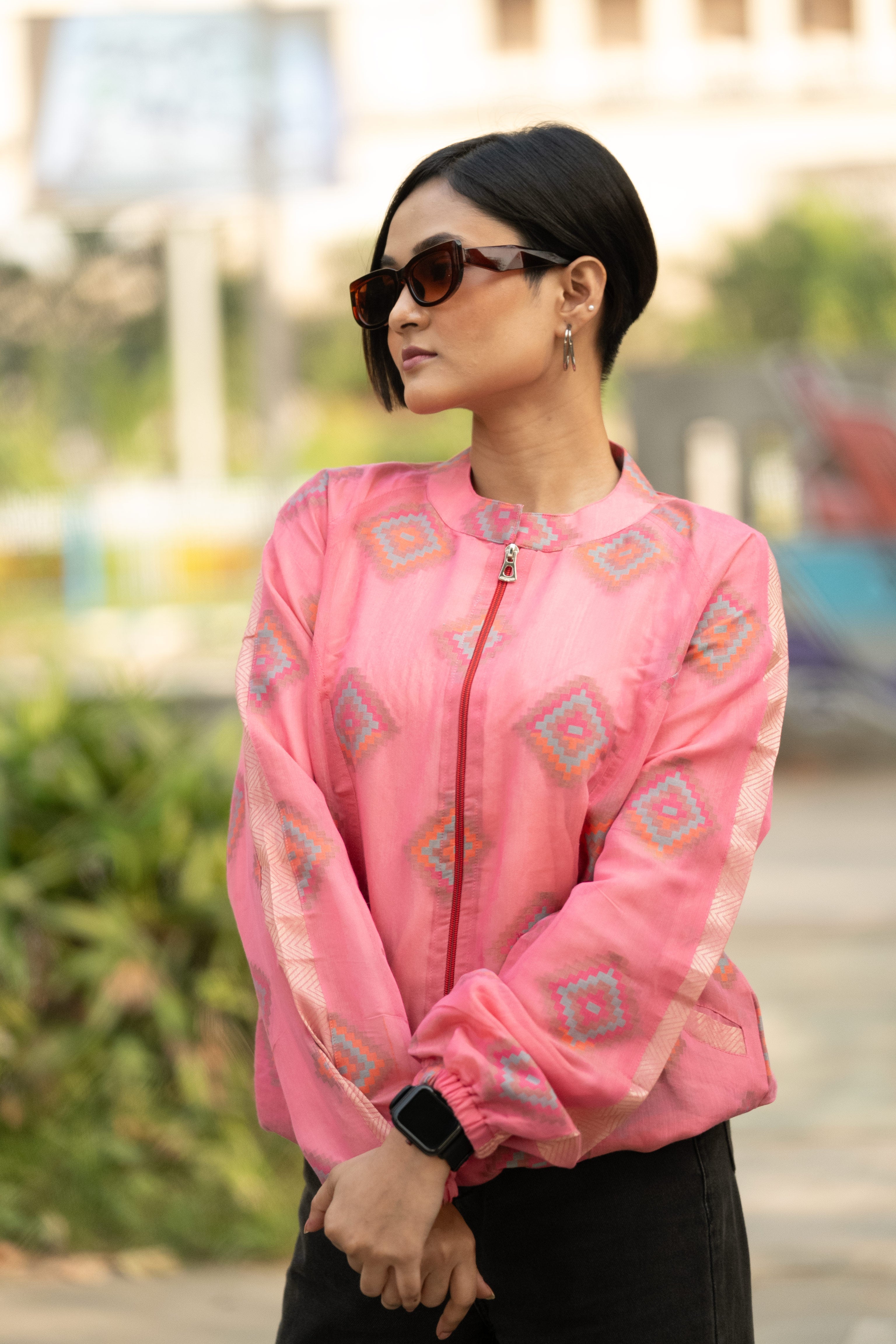 Pixel Pink - Bomber Jacket