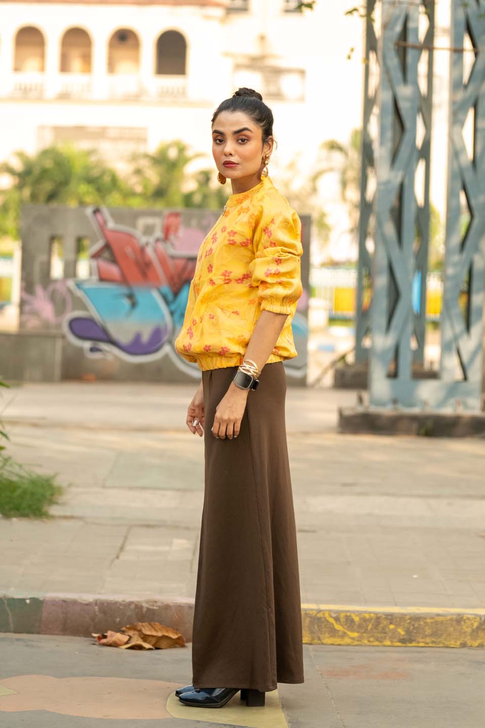 Sunburst Bloom - Bomber Jacket