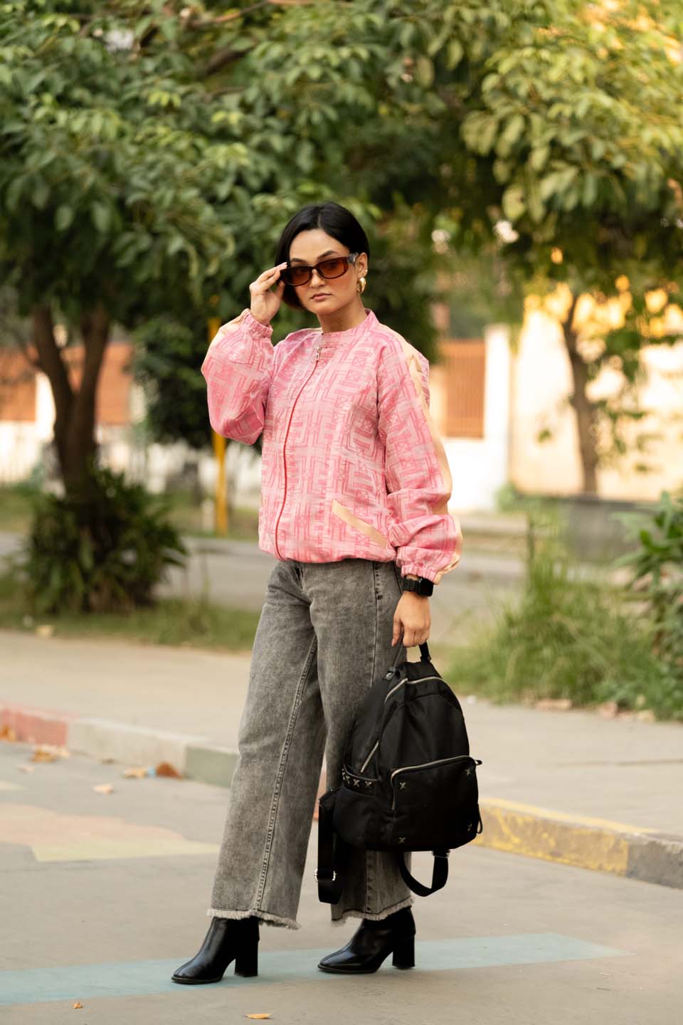 Urban Grid - Bomber Jacket