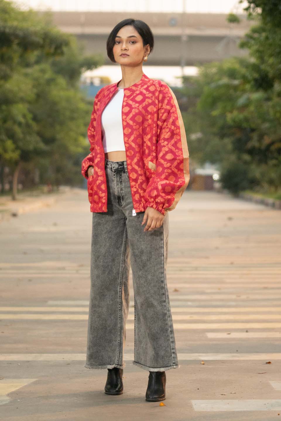 Crimson Halo - Bomber Jacket