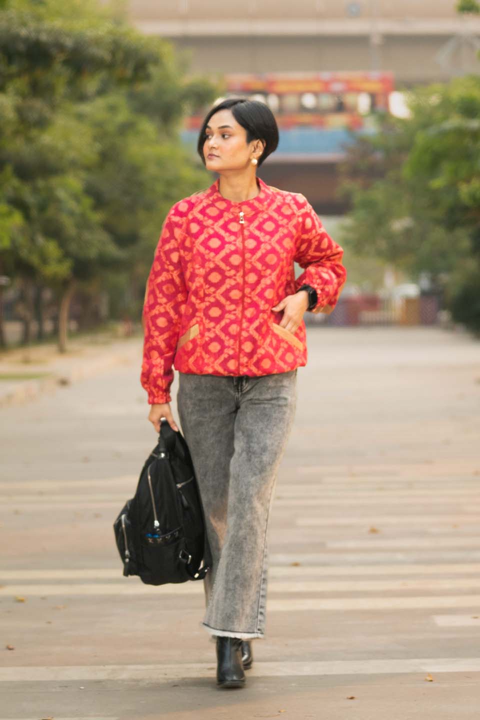 Crimson Halo - Bomber Jacket