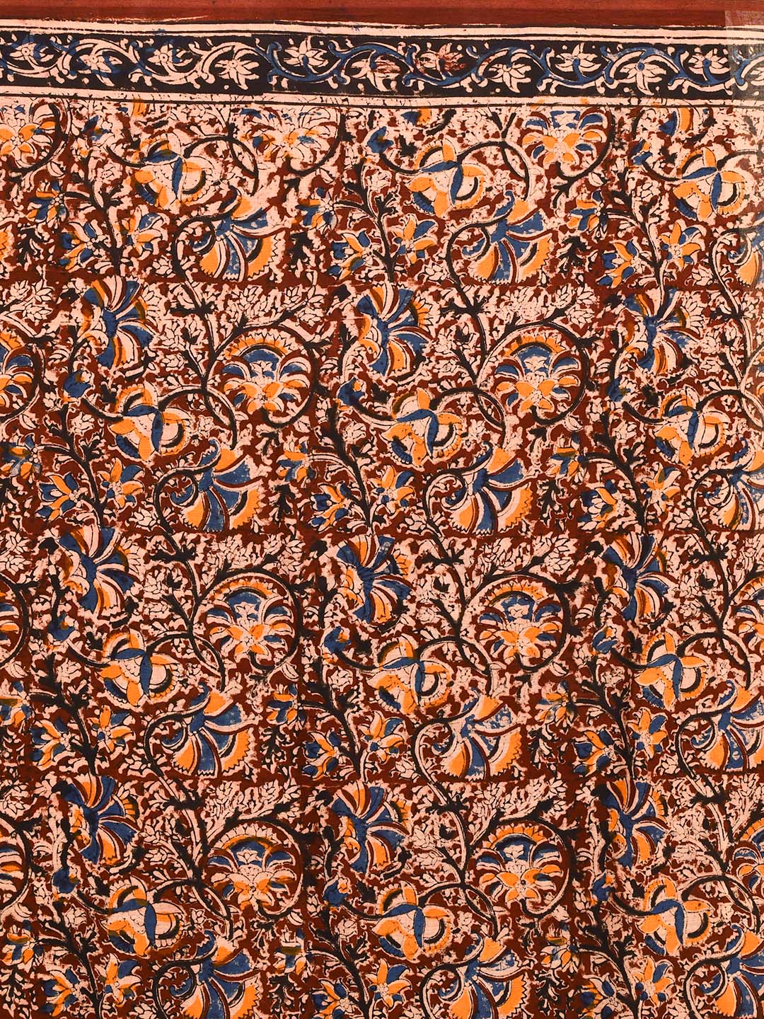 PETAL PARADE (KALAMKARI 100% PURE COTTON SAREE)