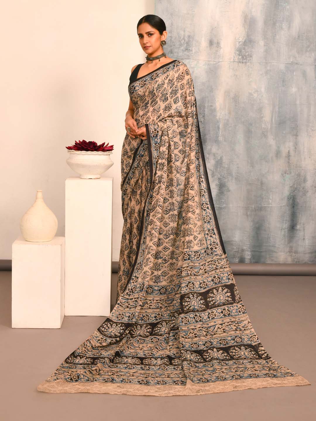 ARTISAN DREAMS (KALAMKARI 100% PURE COTTON SAREE)