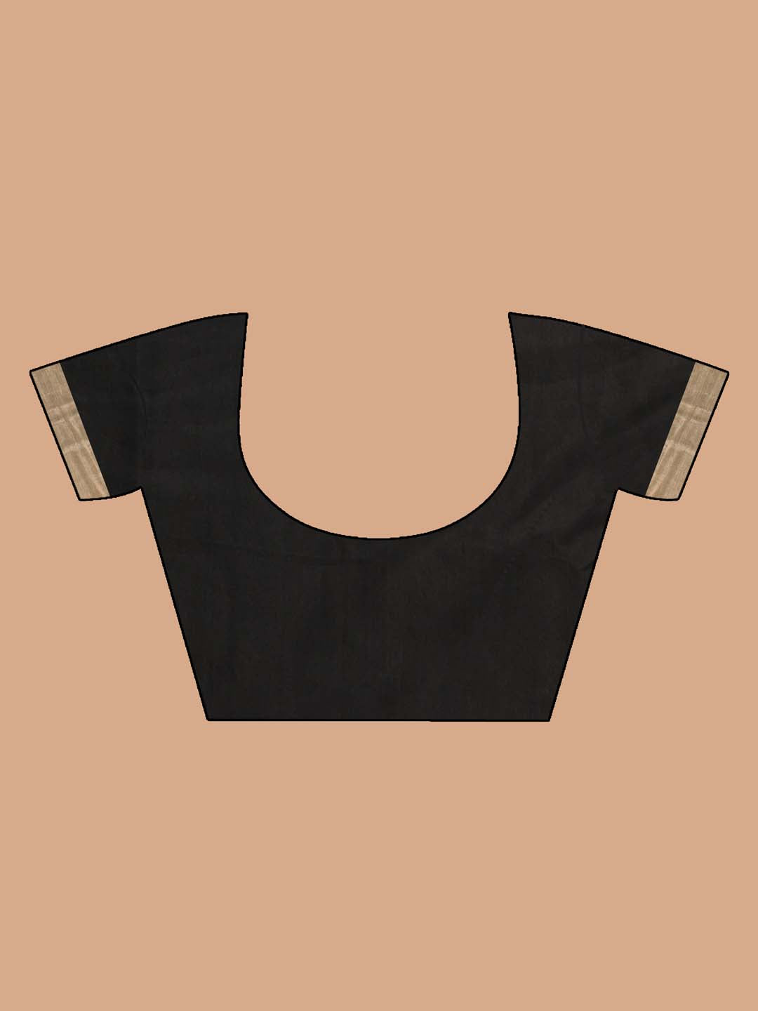 Indethnic Chanderi Handloom Silk Cotton Saree - Blouse Piece View