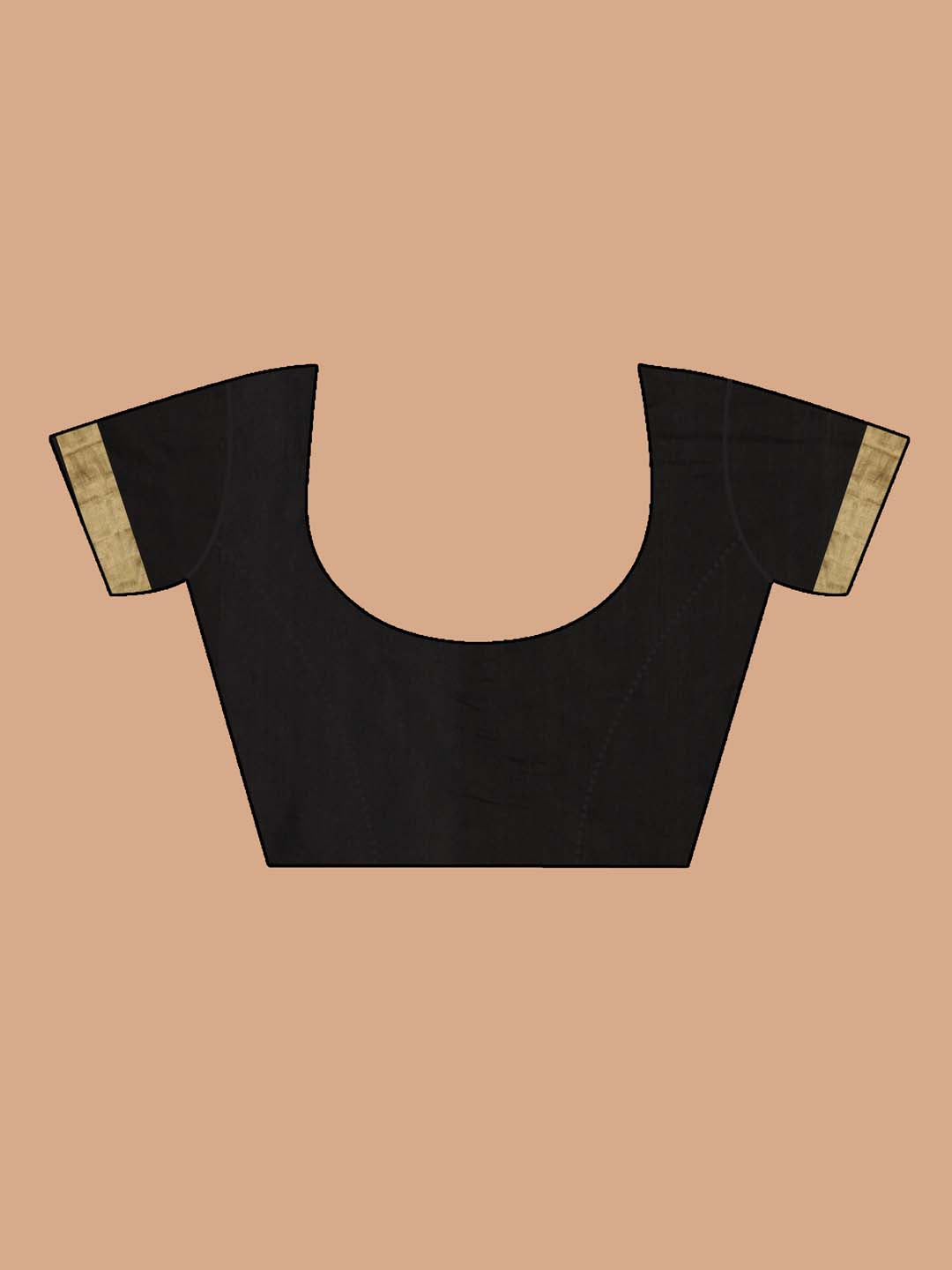 Indethnic Chanderi Handloom Silk Cotton Saree - Blouse Piece View