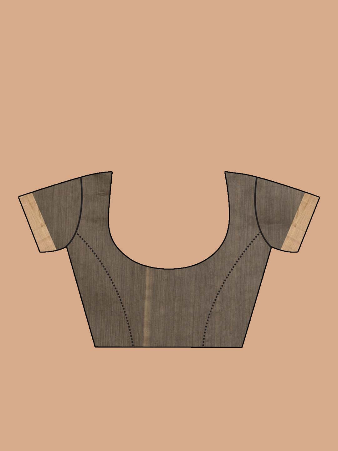 Indethnic Chanderi Handloom Silk Cotton Saree - Blouse Piece View