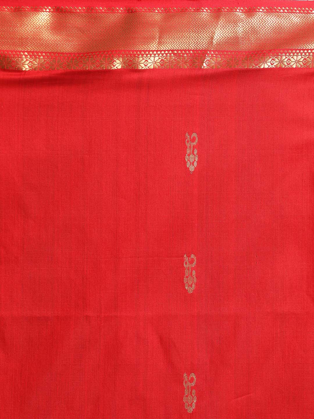 Indethnic Maheshwari Handloom Silk Cotton Saree - Saree Detail View