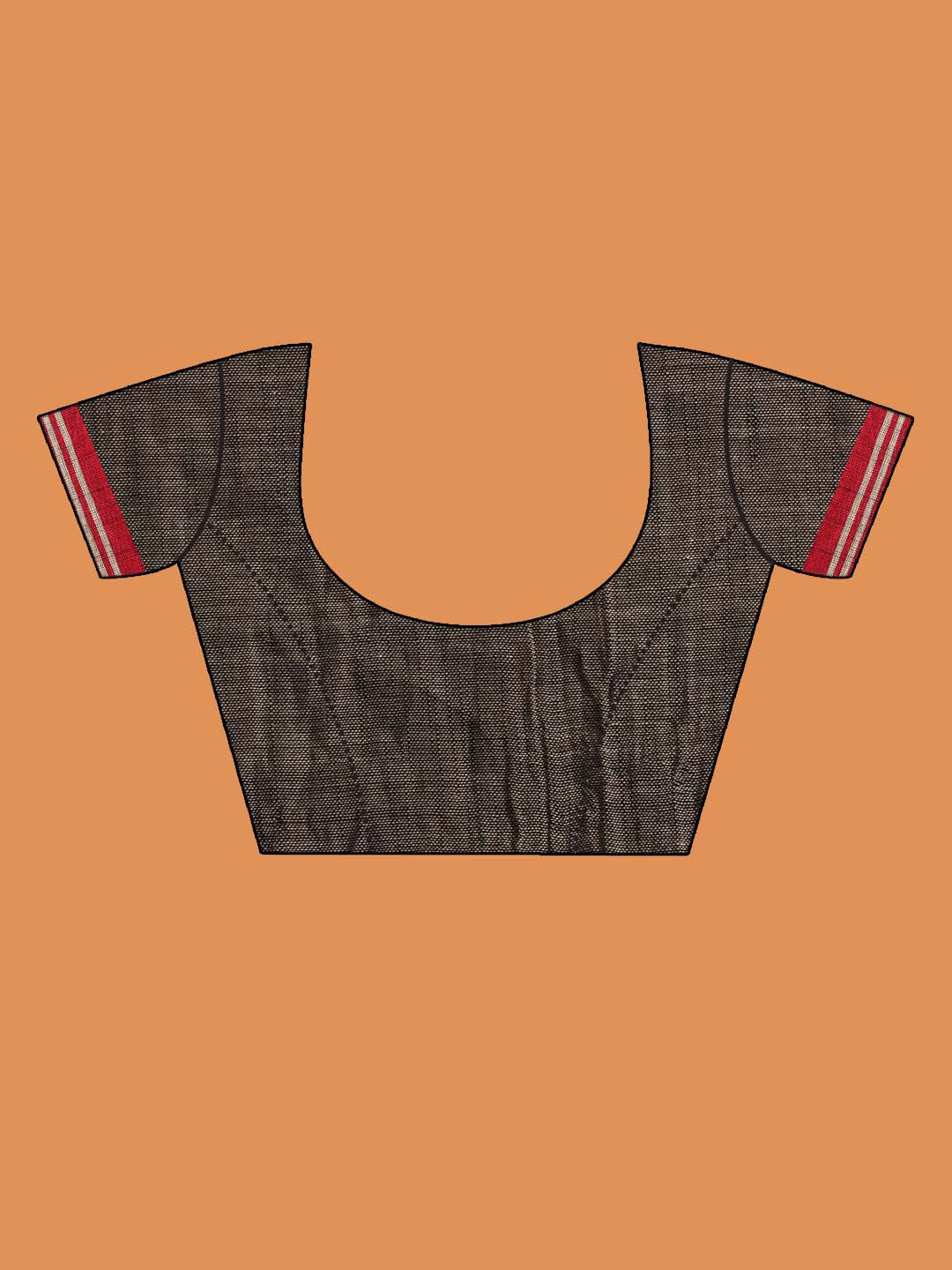 Indethnic Black Pure Cotton Woven Design Design Sarees - Blouse Piece View