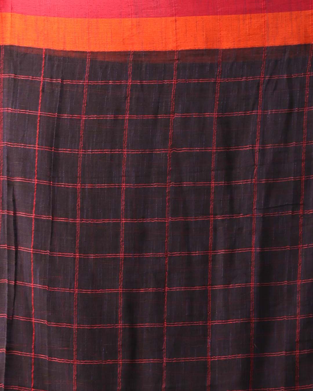 MIDNIGHT ELEGANCE (BENGAL HANDLOOM 100% PURE COTTON SAREE)