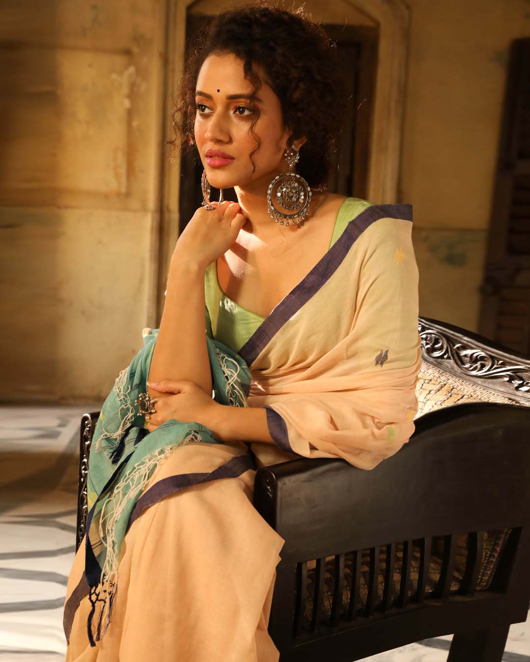 VERDANT LEGACY (BENGAL HANDLOOM 100% PURE COTTON SAREE)