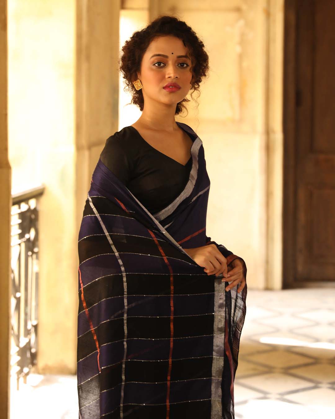 OCEANIC EMBRACE (BENGAL HANDLOOM 100% PURE COTTON SAREE)