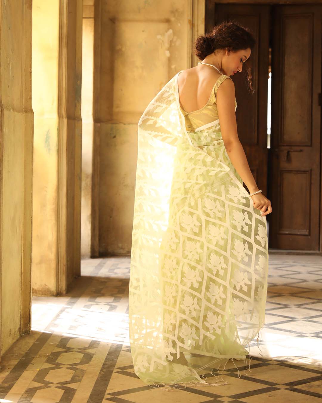 ENCHANTED FOREST (HANDLOOM ART SILK SAREE)