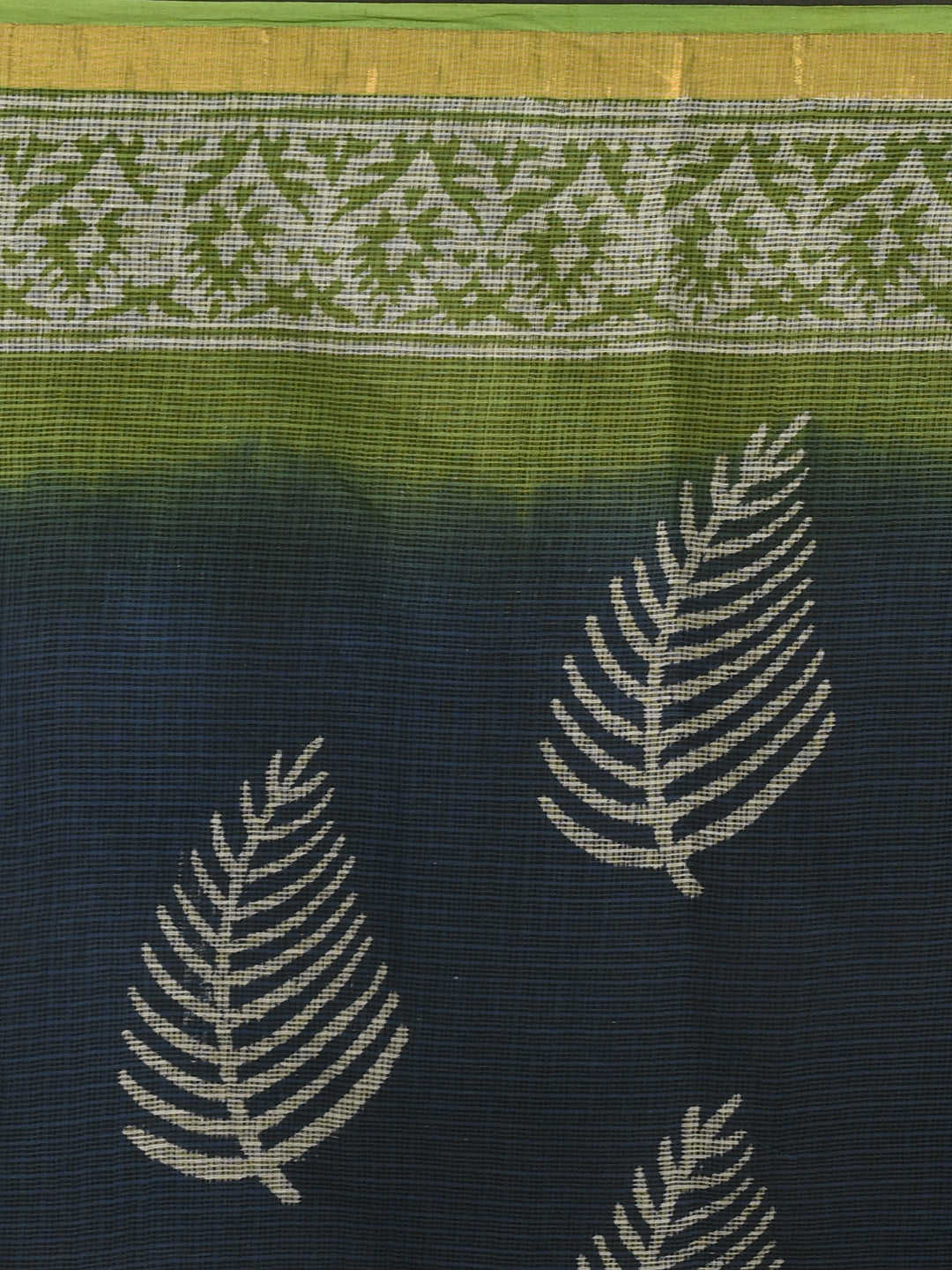 BLUE ENIGMA (BAGRU SILK COTTON SAREE)