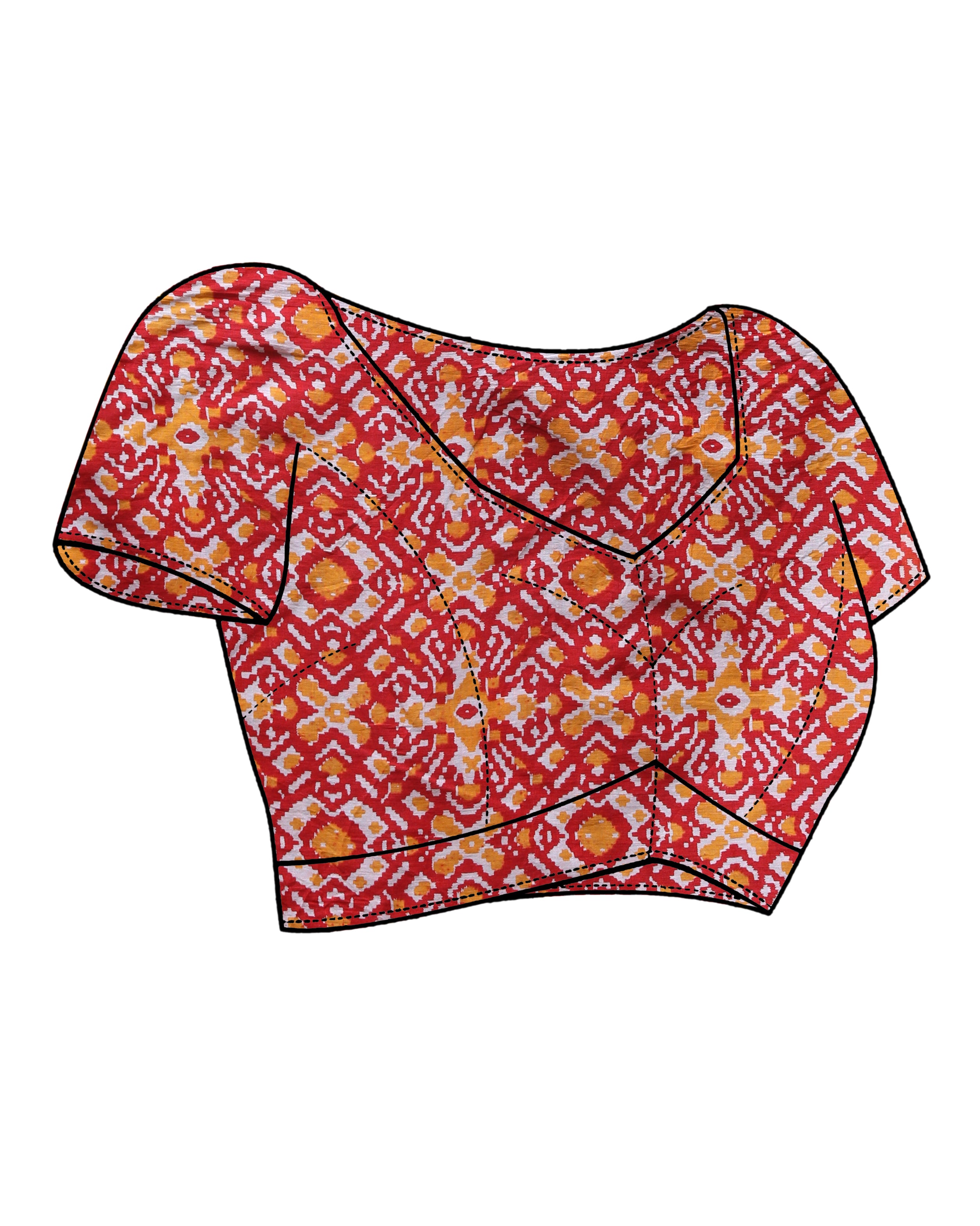 IVORY ECHO (IKKAT MUL MUL COTTON SAREE)