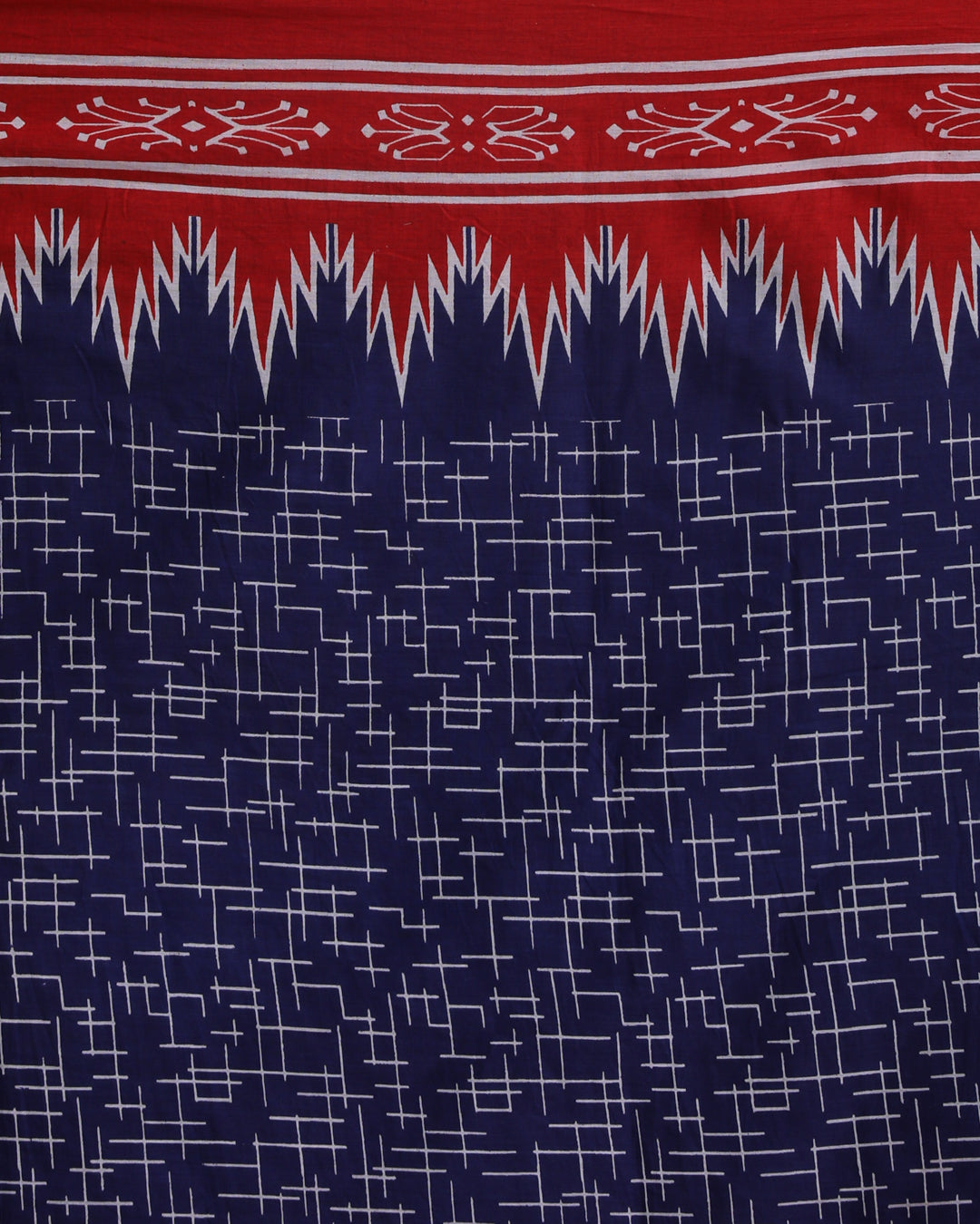 BLUE FUSION (IKKAT MUL MUL COTTON SAREE)