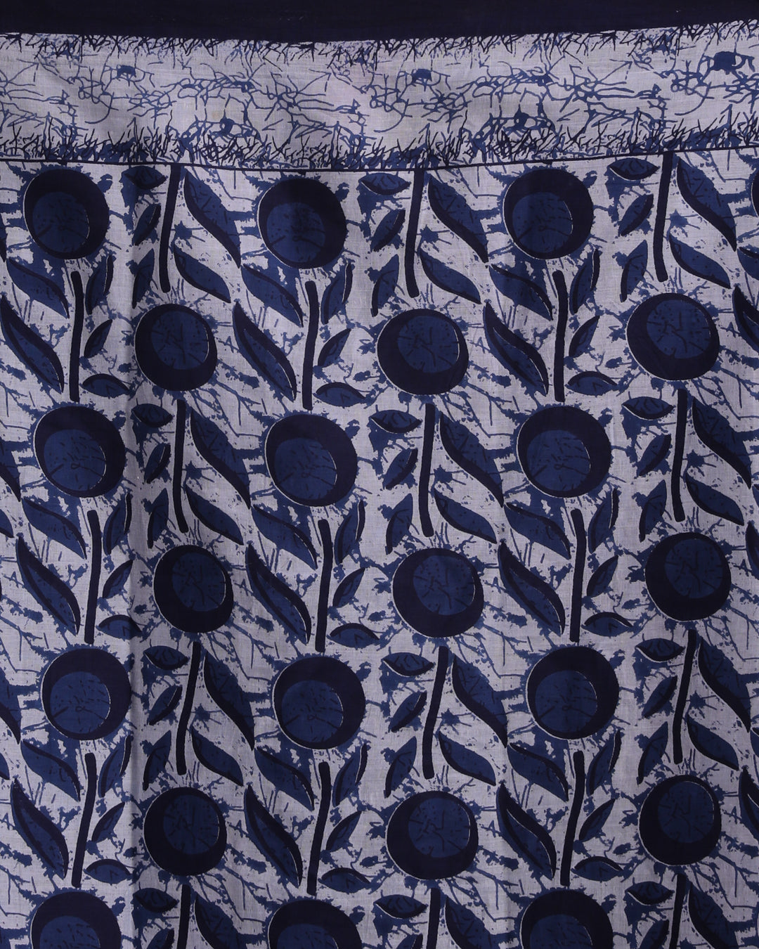 OCEANIC ELEGANCE (IKKAT MUL MUL COTTON SAREE)