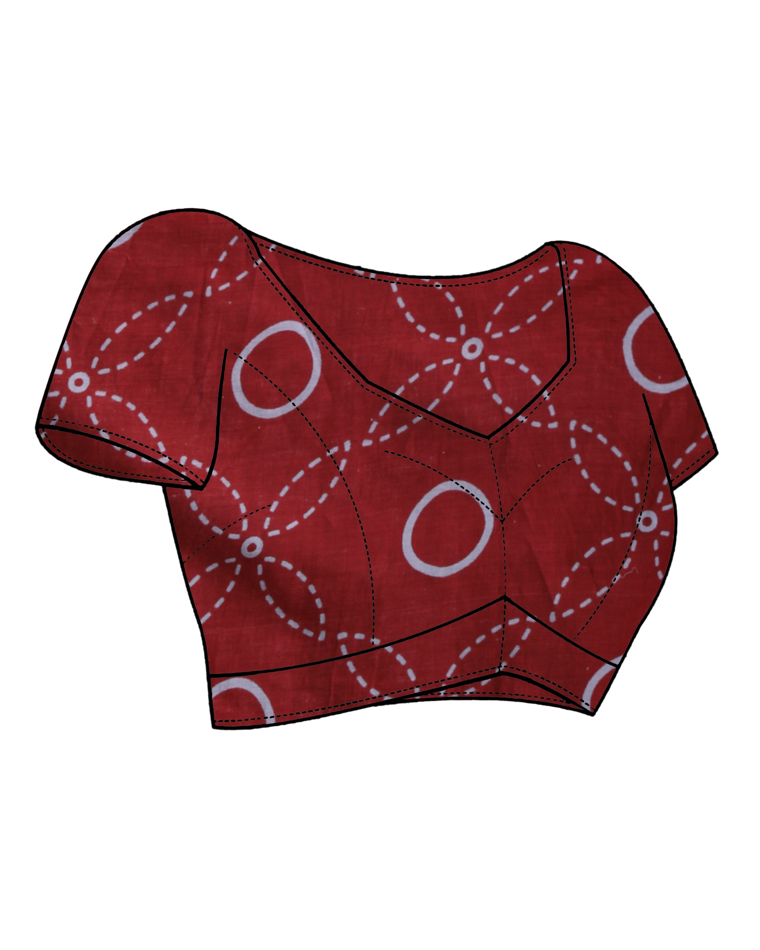 COBALT CHARM (IKKAT MUL MUL COTTON SAREE)