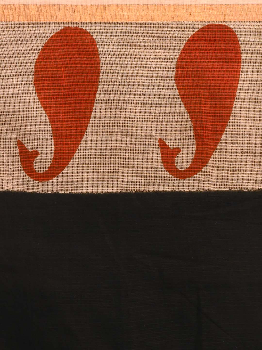 MIDNIGHT MYSTIQUE (BAGRU SILK COTTON SAREE)