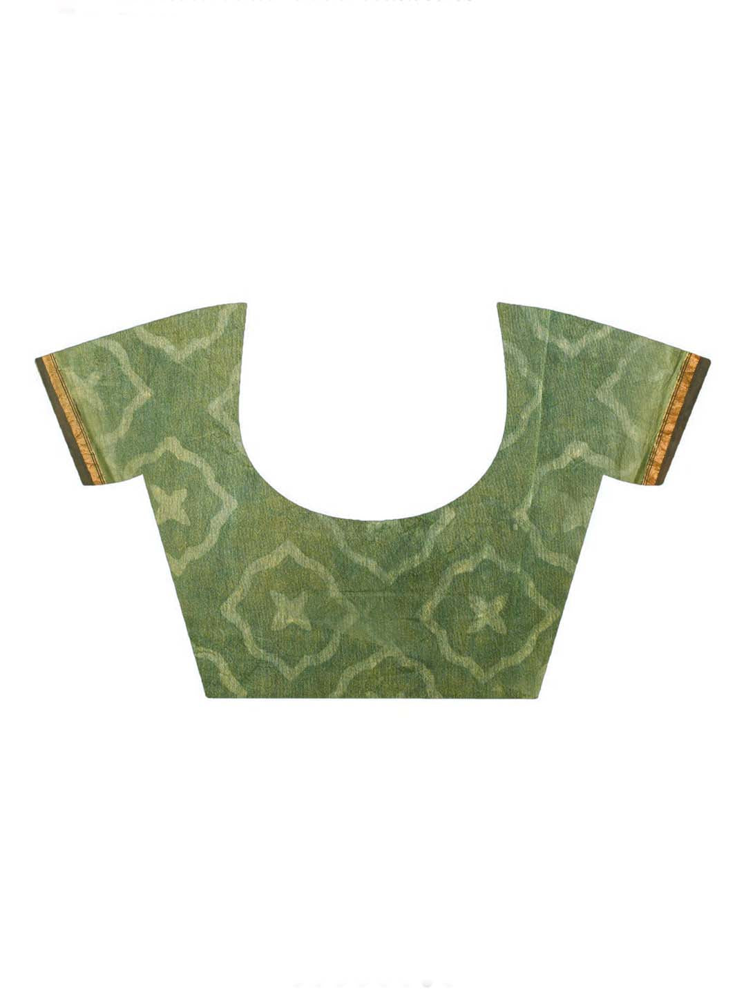 GREEN SERENITY (BAGRU SILK COTTON SAREE)