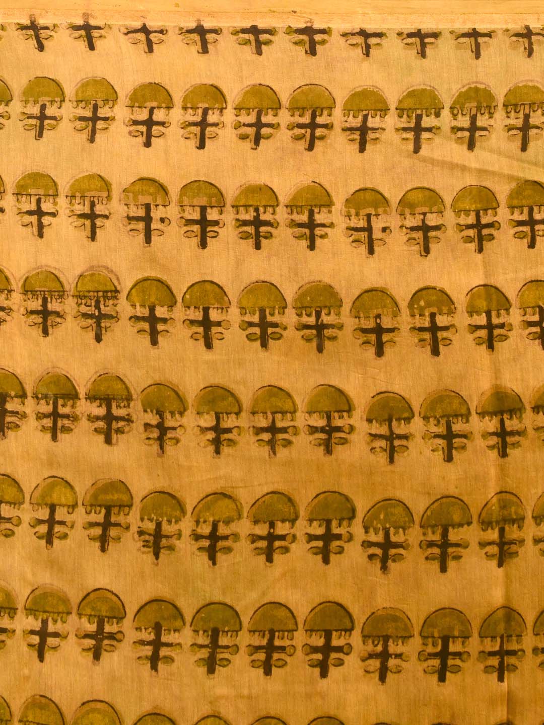 VERDANT HARMONY (BAGRU SILK COTTON SAREE)