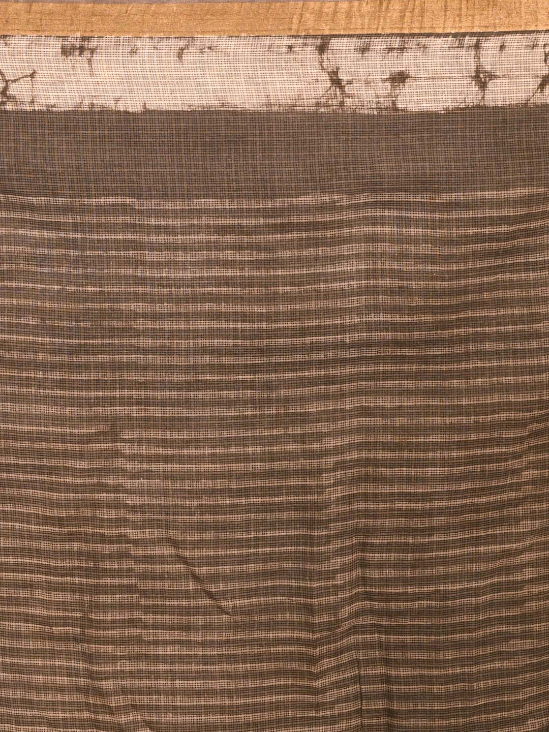 SERENE MOCHA (BAGRU SILK COTTON SAREE)