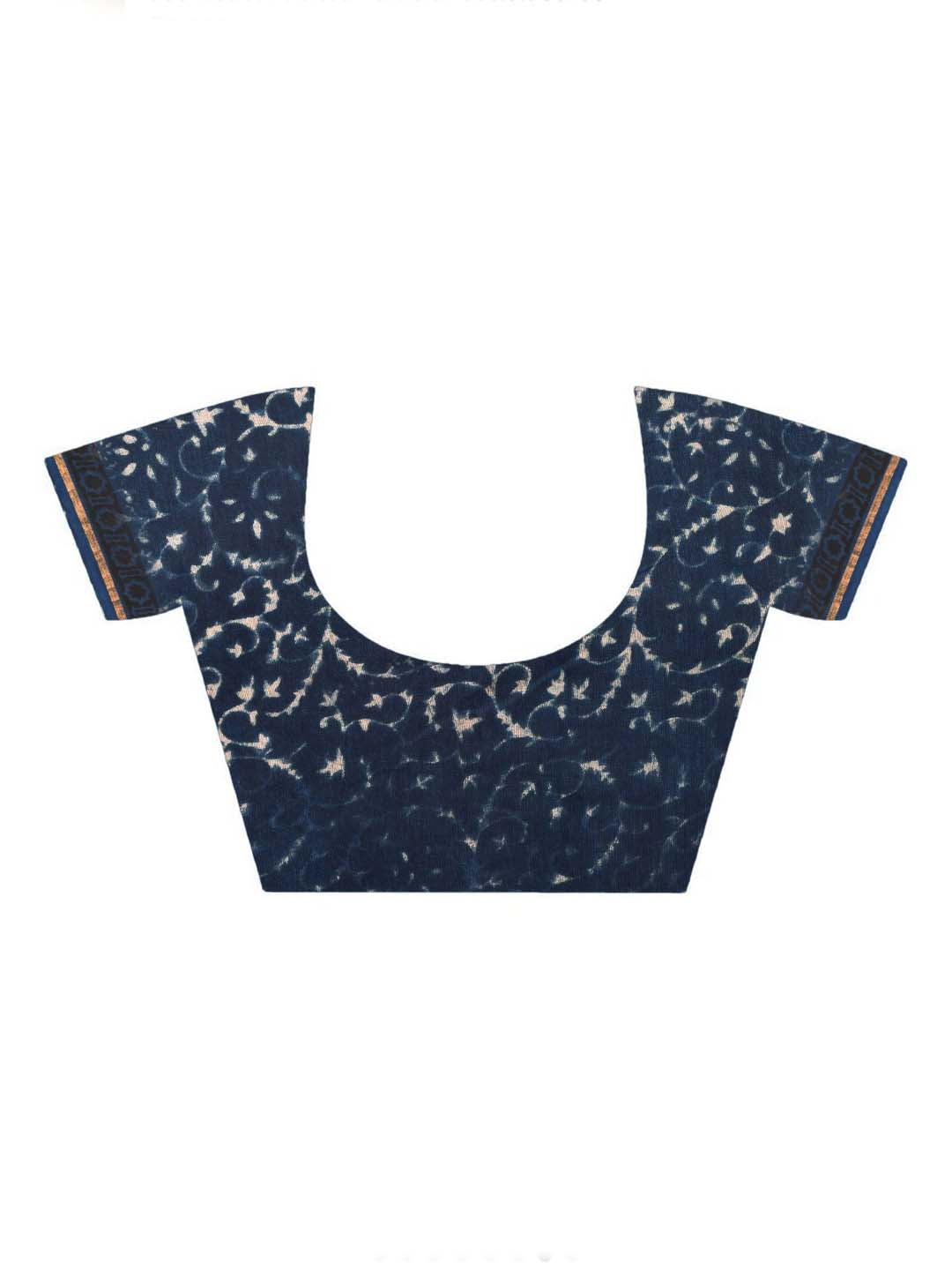 INDIGO WHISPERS (BAGRU SILK COTTON SAREE)