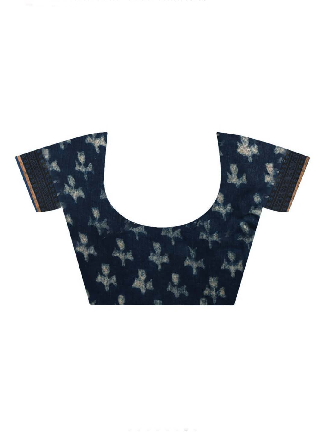 INDIGO HERITAGE (BAGRU SILK COTTON SAREE)