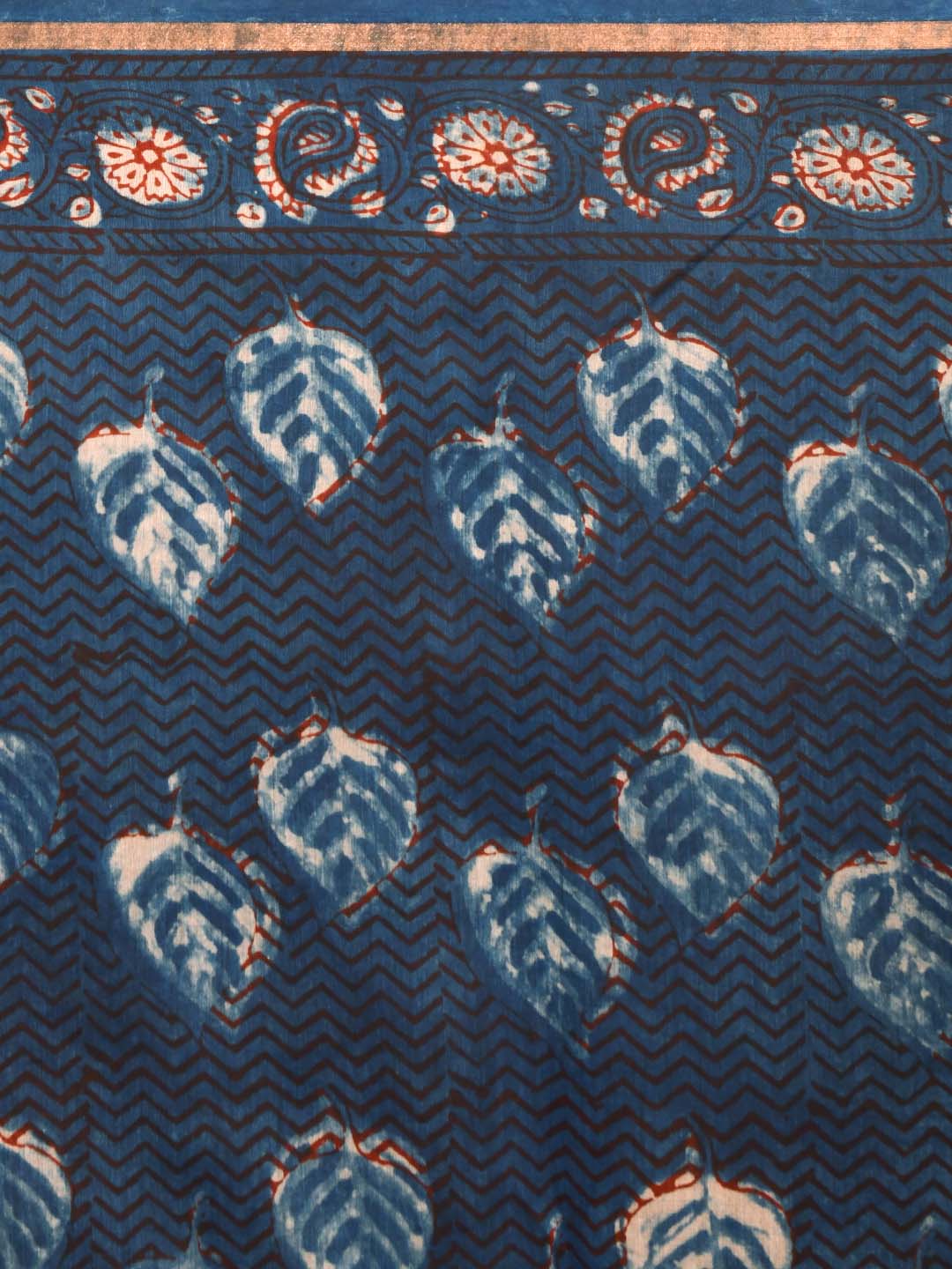 MIDNIGHT CHARM (BAGRU SILK COTTON SAREE)