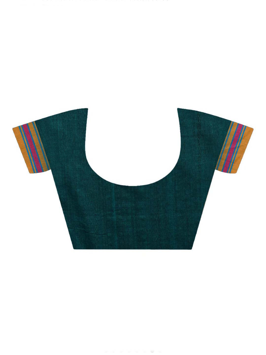 EMERALD ESSENCE (HANDLOOM 100% PURE COTTON SAREE)