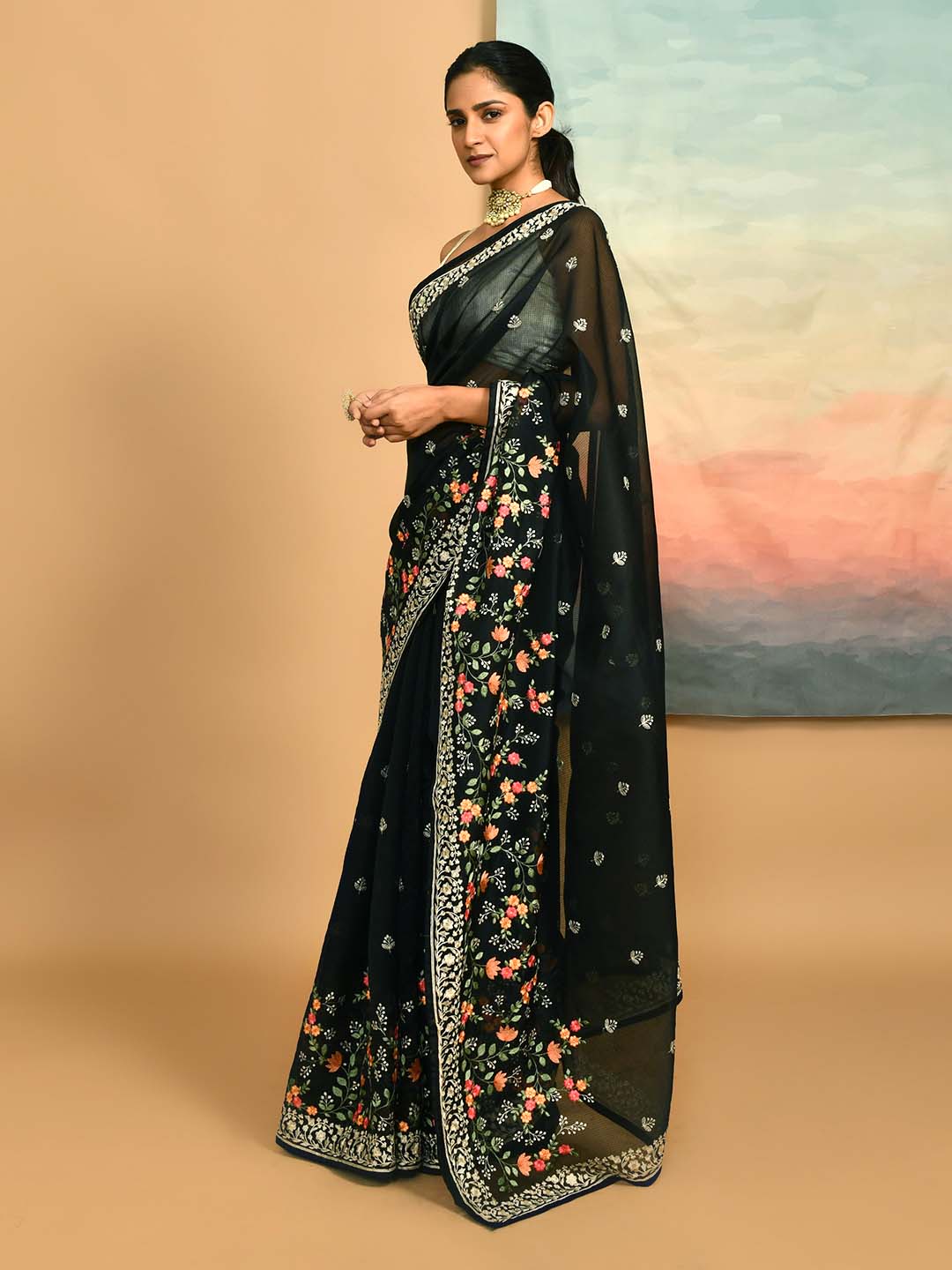 NOIR RADIANCE (KOTA SAREE)