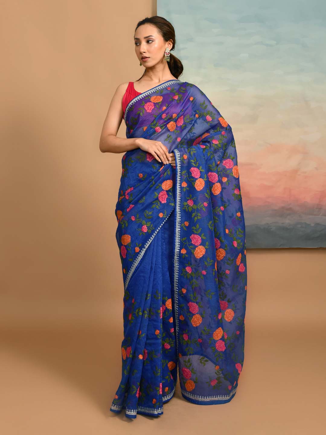 AZURE ELEGANCE (KOTA SAREE)