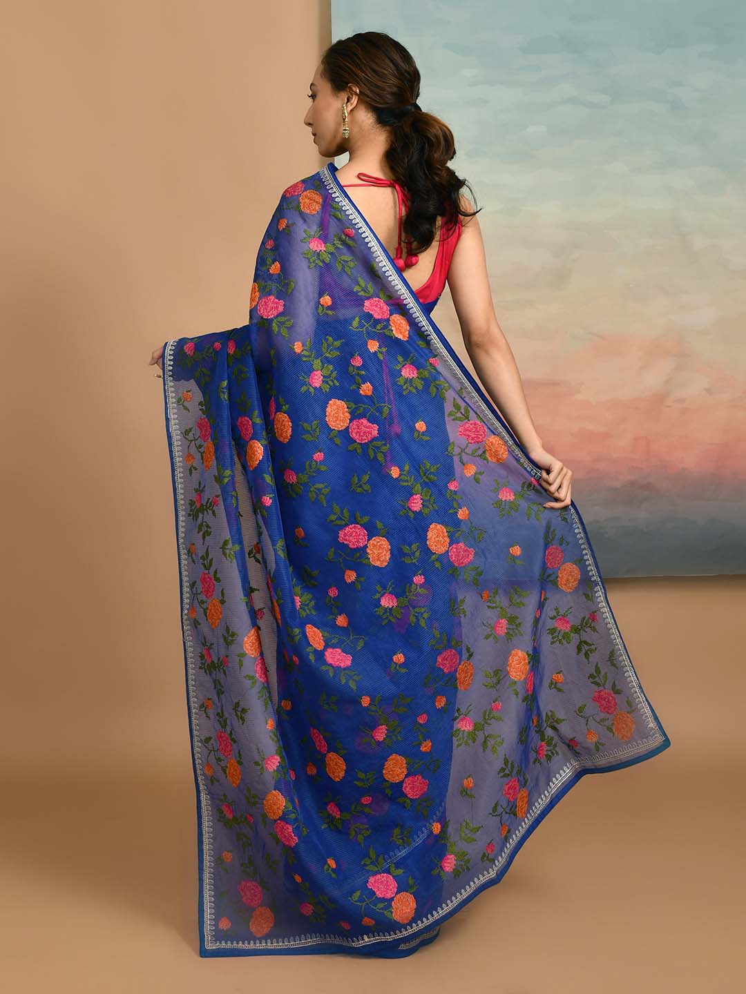AZURE ELEGANCE (KOTA SAREE)