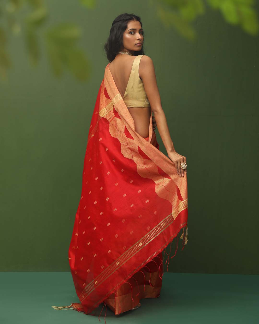 RANGIN DHAROHAR (HANDLOOM COTTON BLEND SAREE)