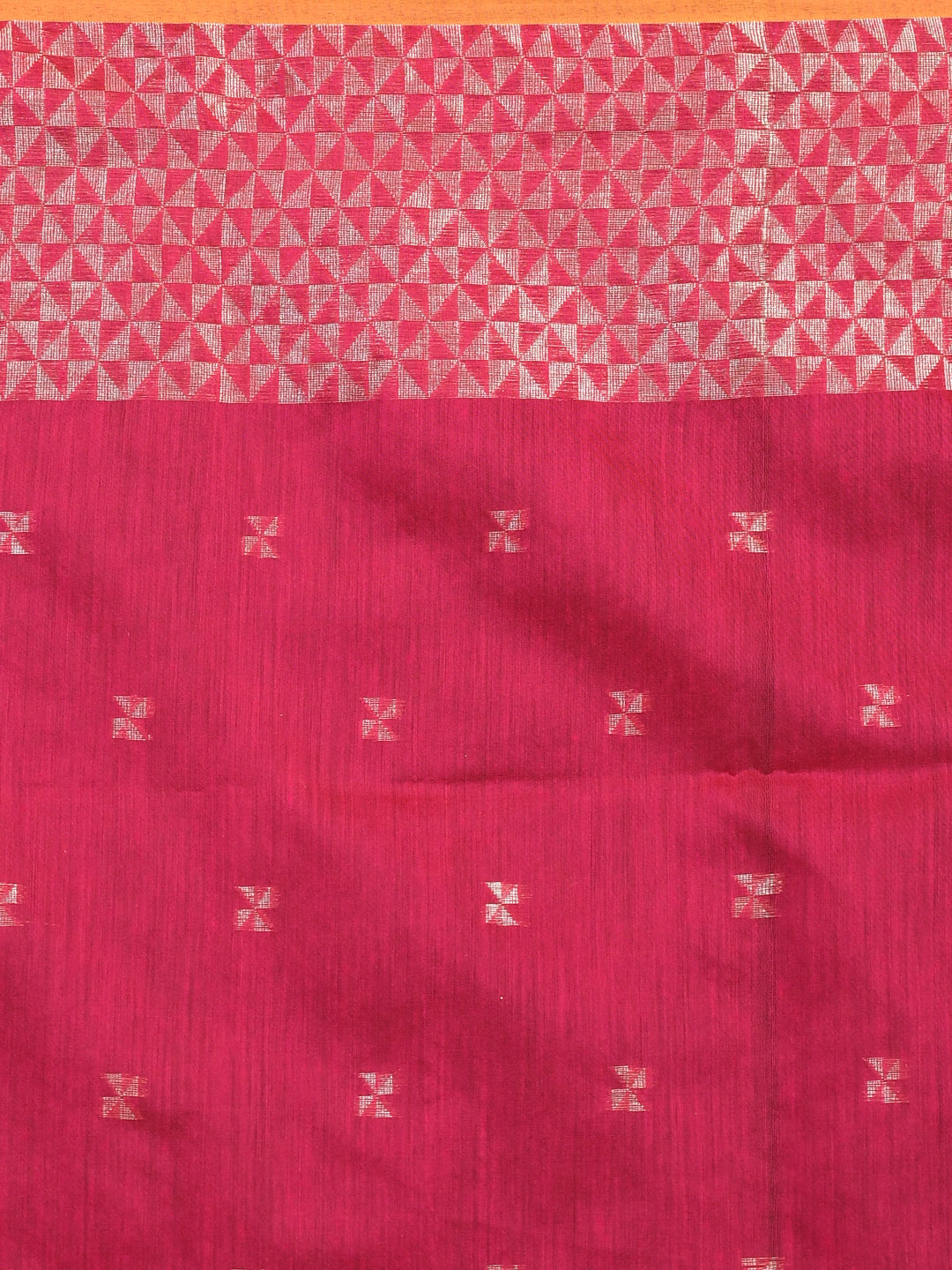 BLUSH REVERIE (HANDLOOM COTTON BLEND SAREE)